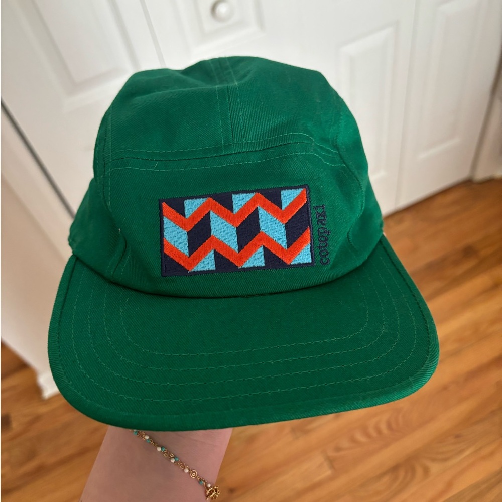 Cotopaxi Green Cap with Chevron Zig Zag Patch